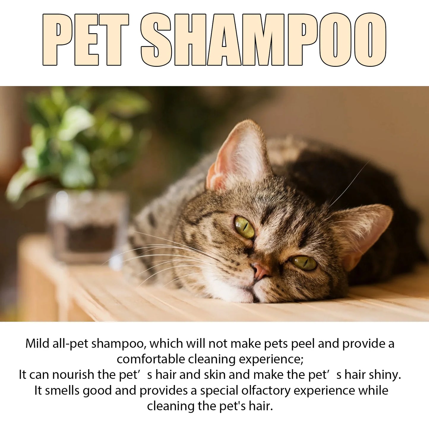 Pet Shampoo Cats Dogs Shower Gel Gentle Cleansing Deodorant Anti-Itching Long-Lastin Fragrance Bath Pet Care Supplies Products