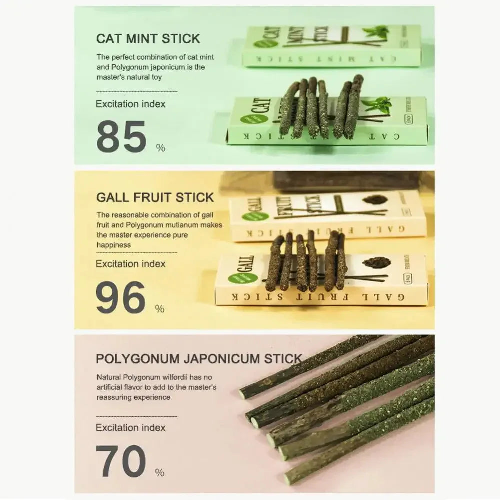 1-3pcs Natural Catnip Pet Cat Molar Toothpaste Stick Cat Snacks Sticks Pet Cleaning Teeth Cat Toys Silver Vine Pet Toy