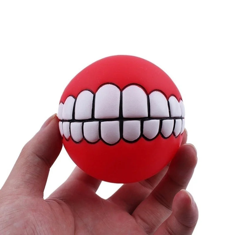 Pet Dog Puppy Ball Teeth Silicon Chew Toys Sound Novelty Playing Funny Toys Dog Accessories Dog Toys For Large Dogs Игрушки