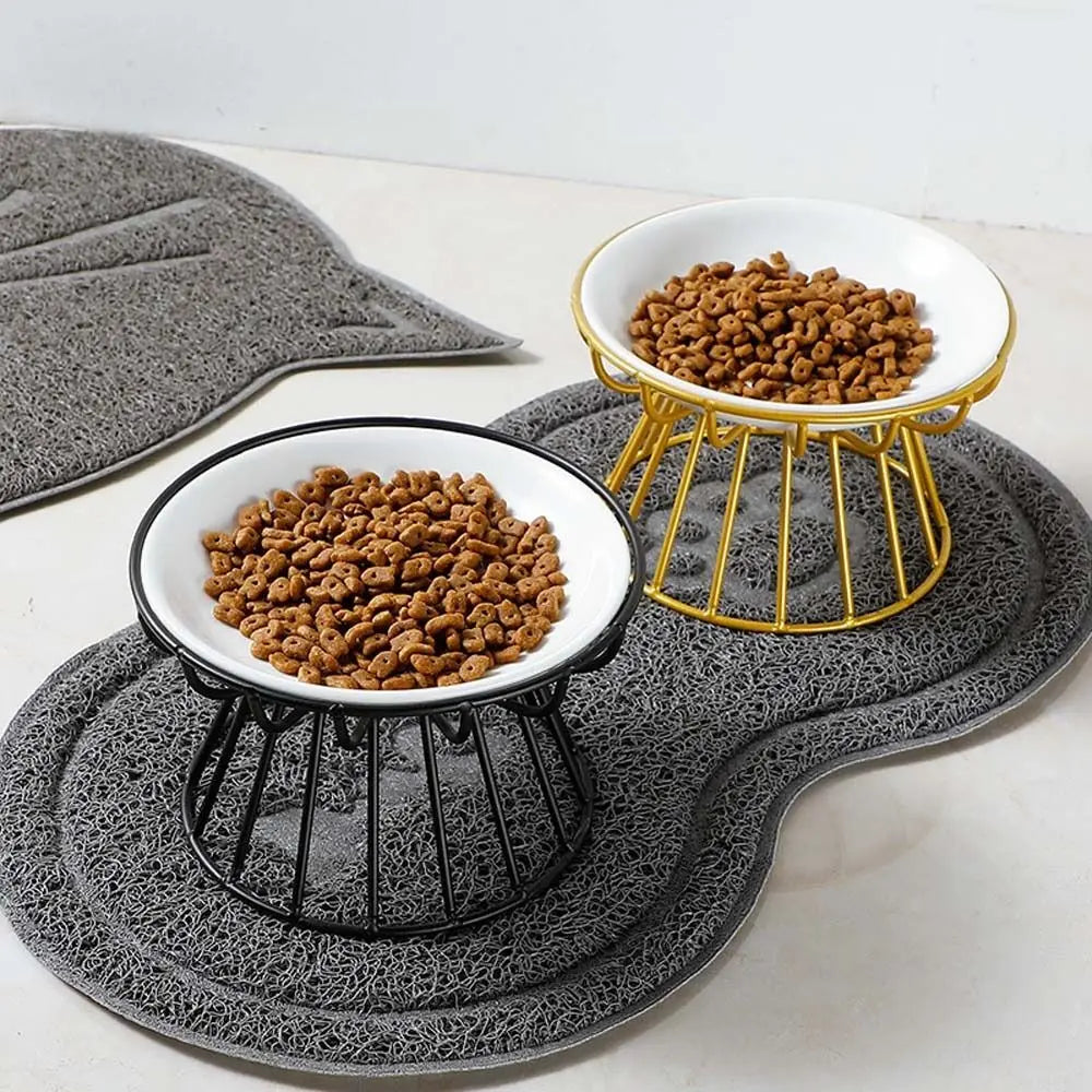 Nordic For Dog Cat Puppy Kitten Snack Canned Plate Elevated Pet Supplies Water Feeder Container Cat Food Bowl Pet Feeder Bowl