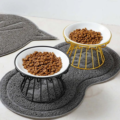 Nordic For Dog Cat Puppy Kitten Snack Canned Plate Elevated Pet Supplies Water Feeder Container Cat Food Bowl Pet Feeder Bowl