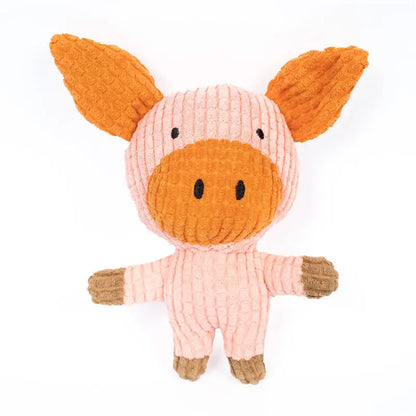 Cute Dog Plush Toys Teething Chew Squeak Dog Toys For Small Medium Breed Cat Bite Resistant Squeaky Juguetes Para Perros Cat Toy