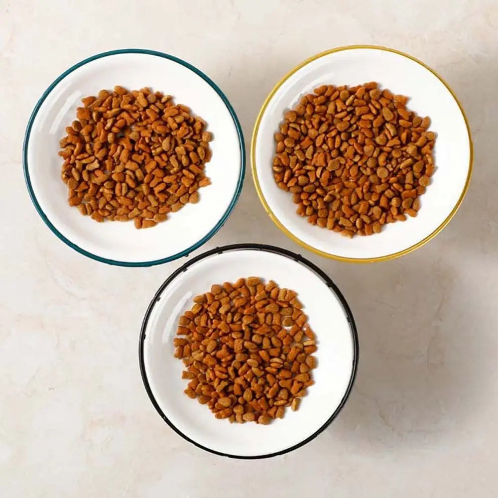 Nordic For Dog Cat Puppy Kitten Snack Canned Plate Elevated Pet Supplies Water Feeder Container Cat Food Bowl Pet Feeder Bowl