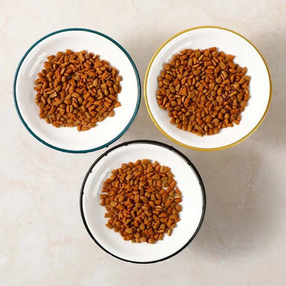 Nordic For Dog Cat Puppy Kitten Snack Canned Plate Elevated Pet Supplies Water Feeder Container Cat Food Bowl Pet Feeder Bowl
