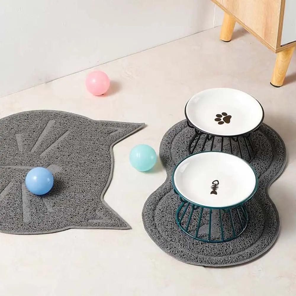 Nordic For Dog Cat Puppy Kitten Snack Canned Plate Elevated Pet Supplies Water Feeder Container Cat Food Bowl Pet Feeder Bowl