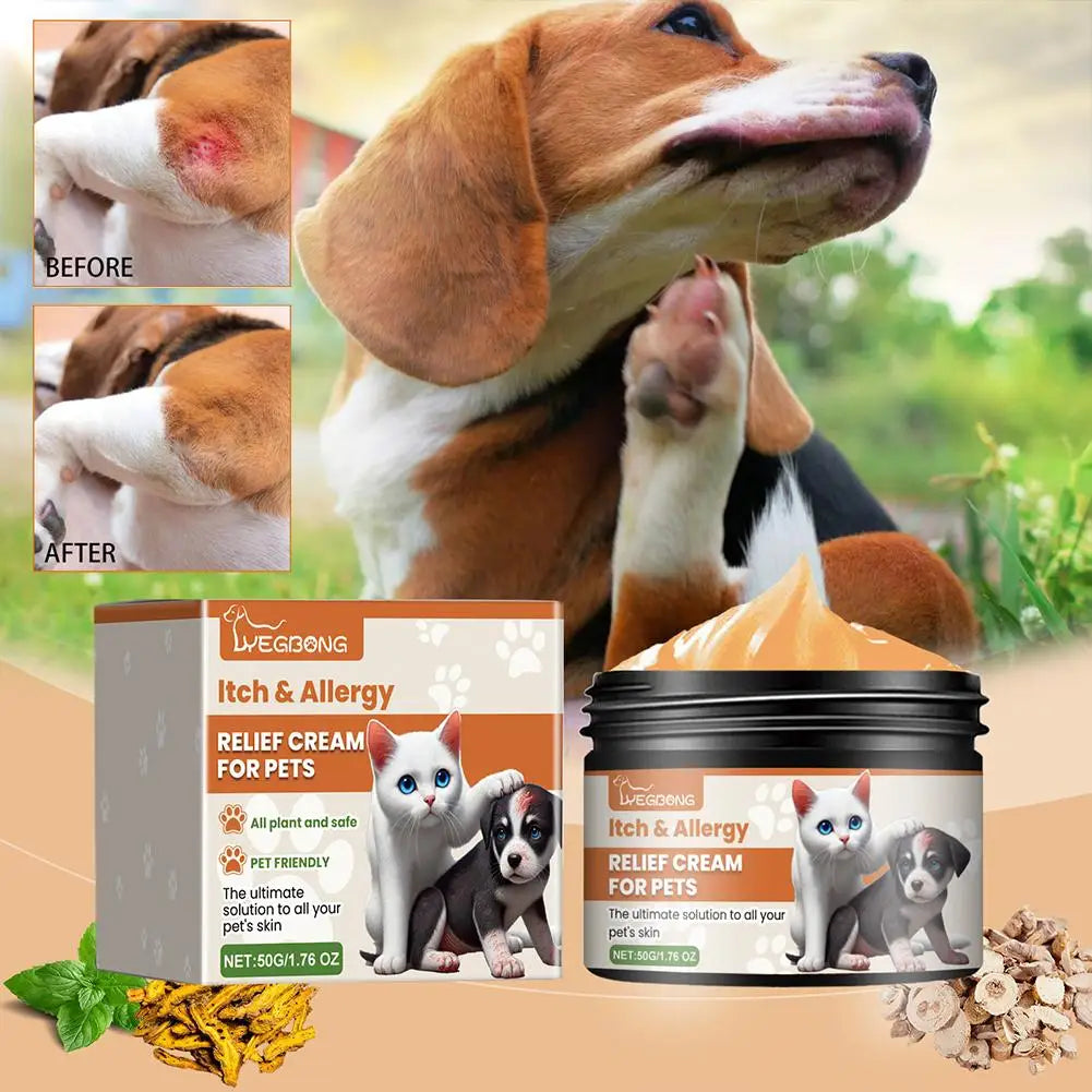 2024 Pet Antiitch Antiallergic Cream Skin Soothing Recovery Care Herbal Nourishing Cream Desechos Y Limpieza Del Hogar Aseo Para