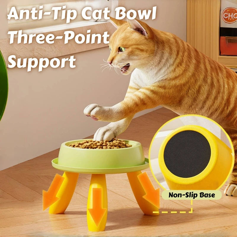 Joint Care Raised Pet Feeder – Anti-Slip Ergonomic Bowl with Weighted Base & Spill-Proof Design for Cat/Dog food bowl