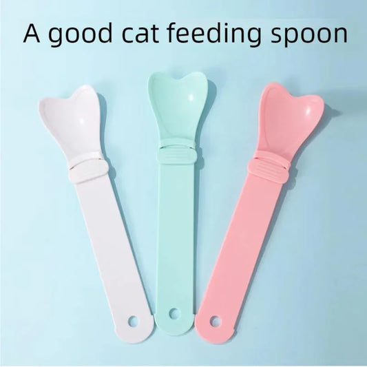 Cat Bar Feeding Spoon Snack Feeder Squeezer Pet Cat Bar Spoon Supplies