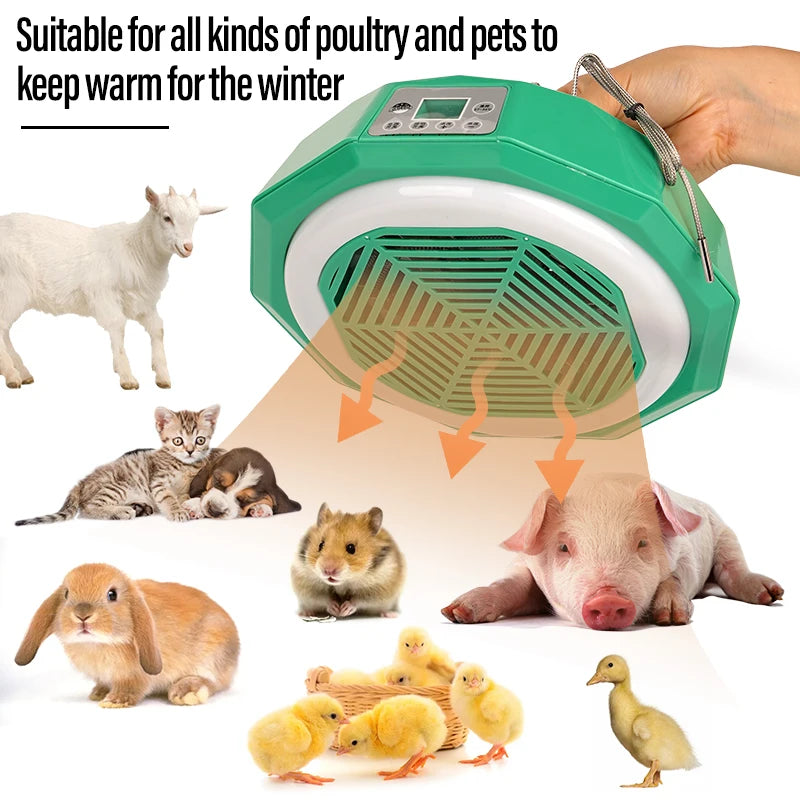 220V Pet Intelligent Heating Lamp Animal Warm Light Pet Temperature Control Air Conditioning Heating Poultry Brooding Incubator