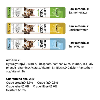 Cat Creamy Bars Stick Treats Mix Flavor Cat Liquid Snack Private Label Wet Snack For Cats