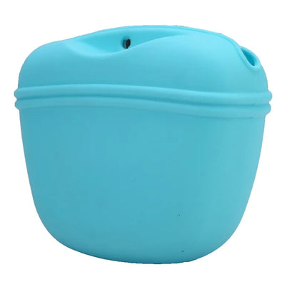 Silicone Dog Treat Bag Outdoor Feeder Puppy Snack Pouch Food Reward Storage Bag Pet Portable Dog Training Waist Bag