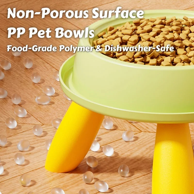 Joint Care Raised Pet Feeder – Anti-Slip Ergonomic Bowl with Weighted Base & Spill-Proof Design for Cat/Dog food bowl