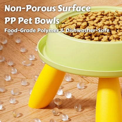 Joint Care Raised Pet Feeder – Anti-Slip Ergonomic Bowl with Weighted Base & Spill-Proof Design for Cat/Dog food bowl