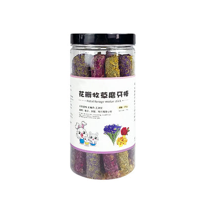 Rabbit Snacks Petal Grass Snacks And Grinding Teeth Sticks Teeth Grinding Toys Teeth Grinding Sticks Rabbit Hamster Toys Snacks