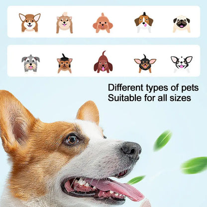 Three Sided Pet Toothbrush Three-Head Pet Toothbrush For Dogs And Cats Oral Cleaning Brush Care Products Tool Wholesale