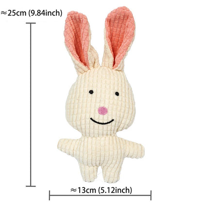 Cute Dog Plush Toys Teething Chew Squeak Dog Toys For Small Medium Breed Cat Bite Resistant Squeaky Juguetes Para Perros Cat Toy