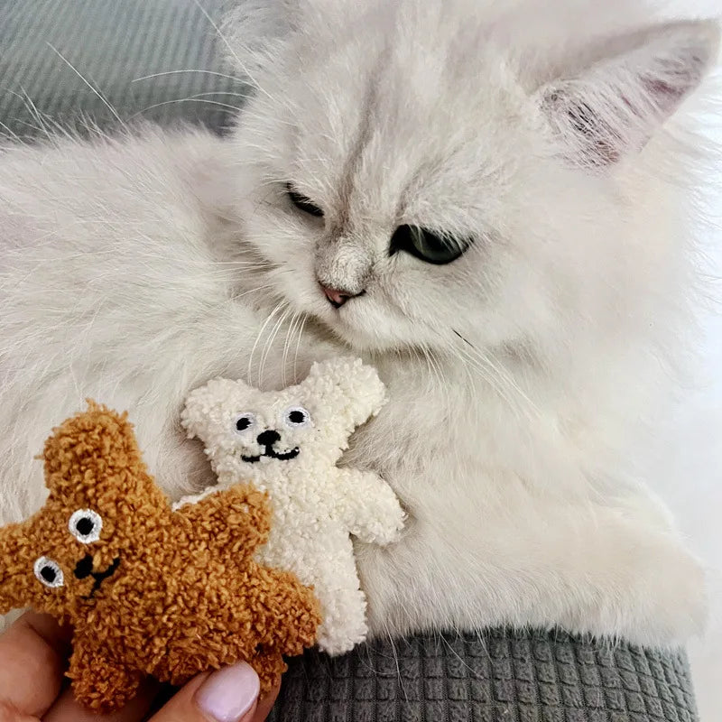Pet Cat Mint Doll Plush Dog Toy Teddy Toy Pomerian Dog Accessories Dog Toys for Small Dogs Puppy Toys