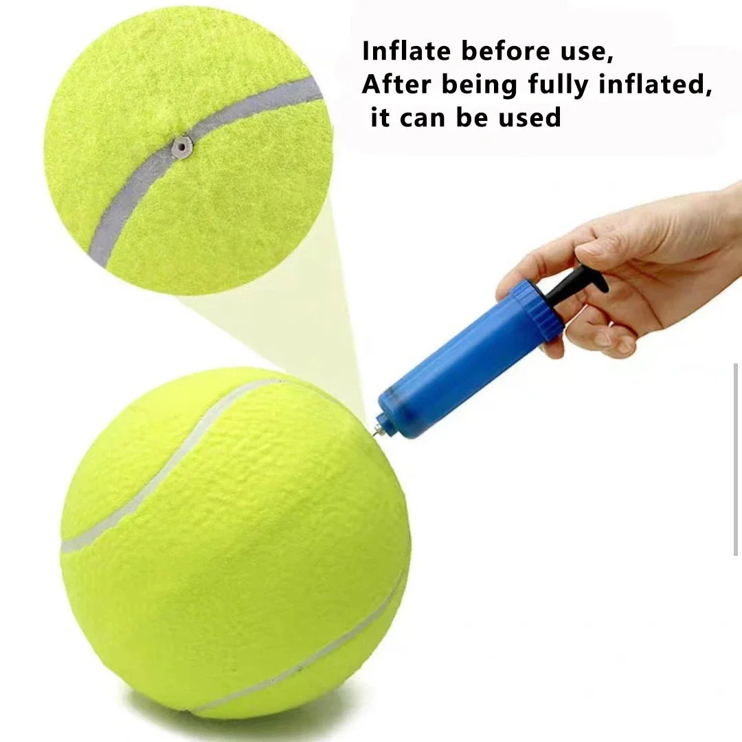 7/9.5Inch Giant Tennis Ball Pet Inflatable Toy for Dog Training Ball 24cm Large Tennis Ball with Air Pump Interactive Dog Toys