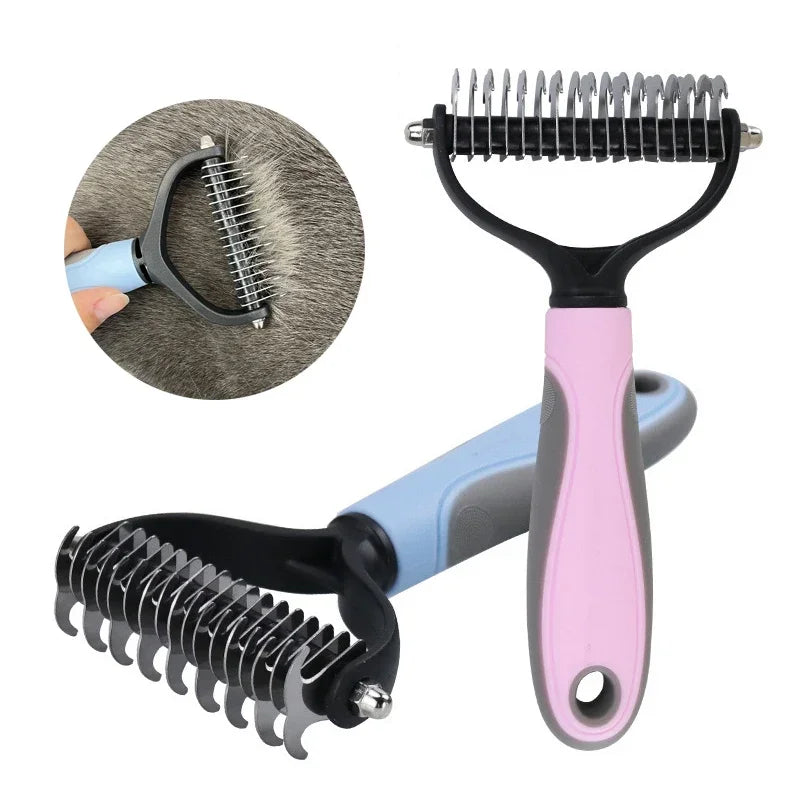 Dog Cat Hair Removal Comb Pet Long Hair Short Hair Pet Grooming Care Brush Trimming Dematting Brush Dog Pet Grooming Equipment