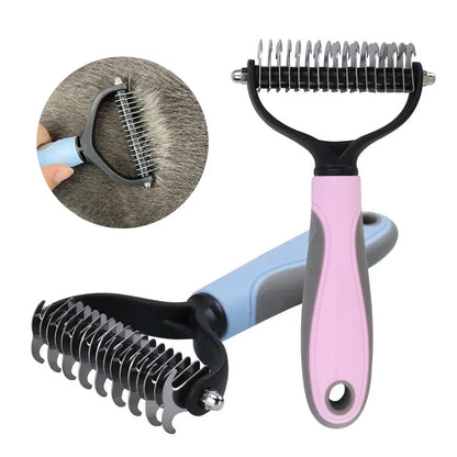Dog Cat Hair Removal Comb Pet Long Hair Short Hair Pet Grooming Care Brush Trimming Dematting Brush Dog Pet Grooming Equipment