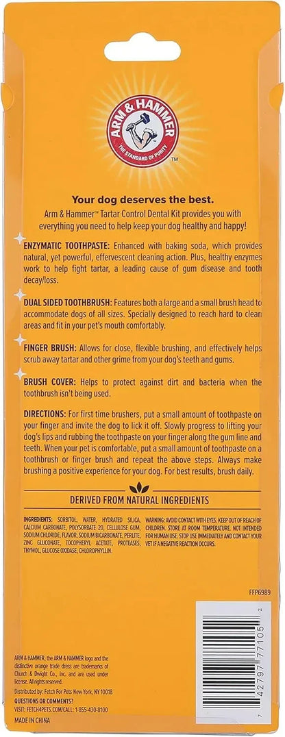 Pet Cleaning Tools Kit Dog Gum Care Products Kit Reduces Plaque & Tartar Buildup for Pet Universal Toothpaste Toothbrush Set