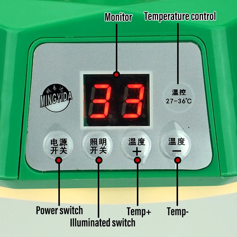 220V Pet Intelligent Heating Lamp Animal Warm Light Pet Temperature Control Air Conditioning Heating Poultry Brooding Incubator
