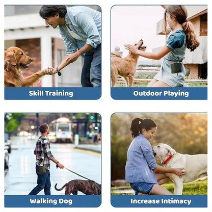 Dog Training Snack Bag  For Puppy Rewards Leak-Proof Portable Pet Dog Snack Pocket Outdoor Travel Dog Food Storage Pouch