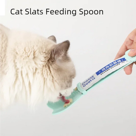 Cat Bar Feeding Spoon Snack Feeder Squeezer Pet Cat Bar Spoon Supplies