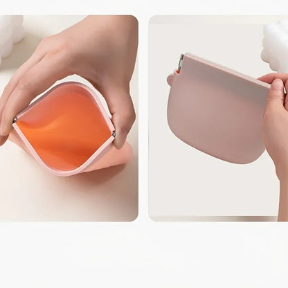 1 Silicone Dog Snack Bag, Portable Pet Snack Bag, Easy To Clean and Waterproof, Convenient Pet Food Bag for Outdoor Training