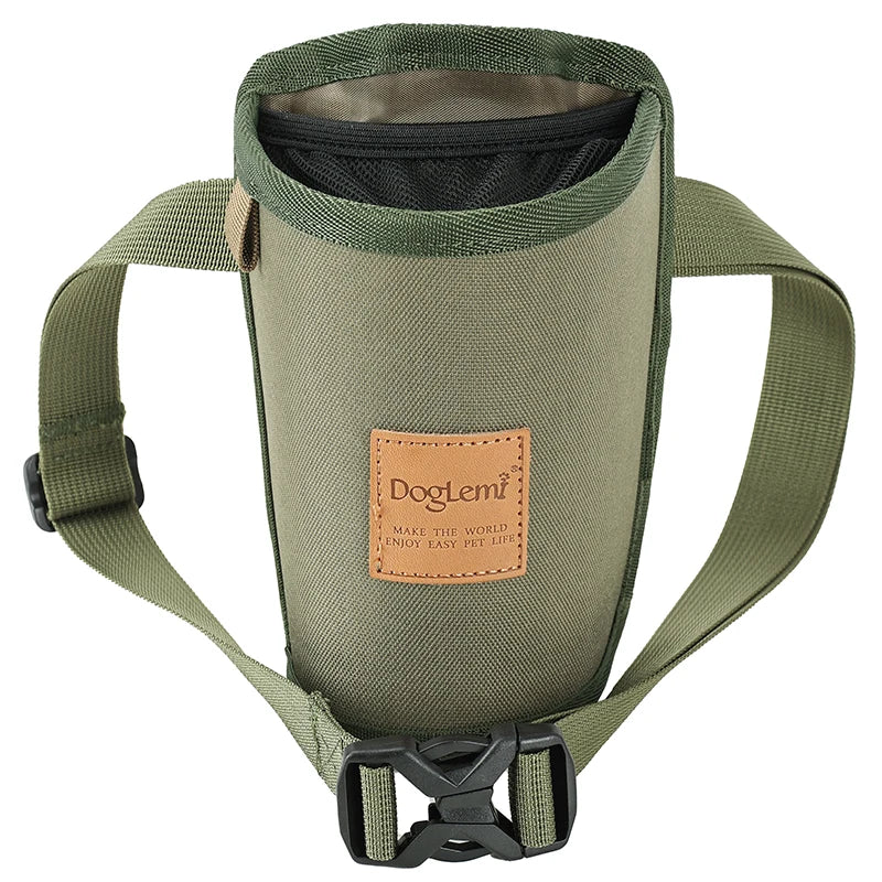 Portable Dog Snack Pocket Outdoor Walking Dog Snack Bag Pet Waist Pack Storage Pouch Puppy Training Bag Food Reward Pet Supplies