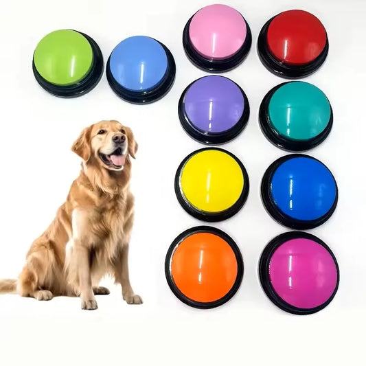 Dog Toys Funny Dog Recordable Pet Toys Travel Talking Pet Starters Pet Speaking Buttons Portable Cute Pet Supplies