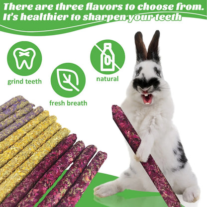 Rabbit Snacks Petal Grass Snacks And Grinding Teeth Sticks Teeth Grinding Toys Teeth Grinding Sticks Rabbit Hamster Toys Snacks