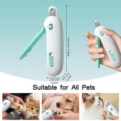 Cat Dog Nail Clippers with Adjustable Hole Professional Pet Nail Clippers to Avoid Nail Over-Cutting Puppy Kitten Claw Care Tool