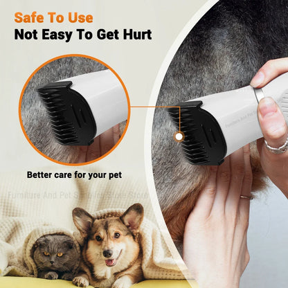 4-In-1 Pet Grooming And Care Set 4Different Blades Pet Hair Shaver Low Noise Pet Clippers Rechargeable Cordless Safe Dog Trimmer