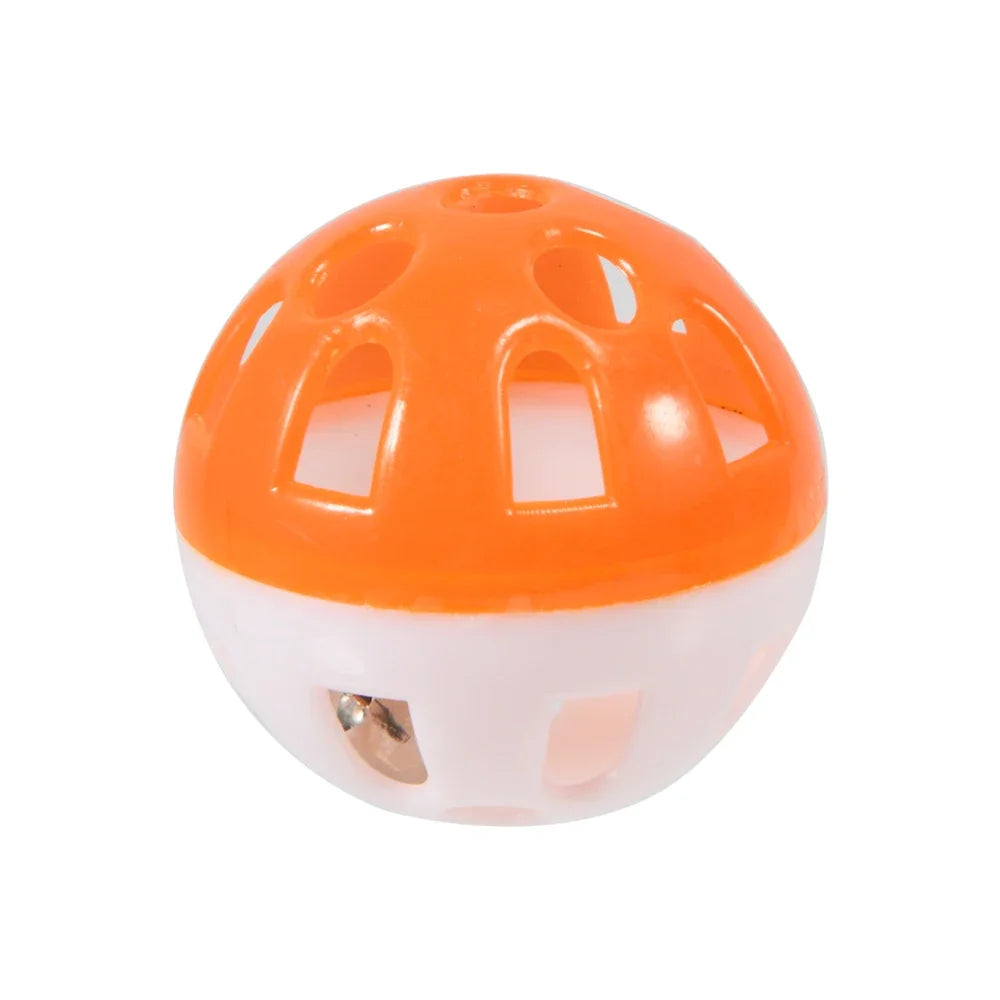 10pcs Pet Parrot Toy Colorful Hollow Rolling Bell Ball Bird Toy Parakeet Cockatiel Parrot Chew Cage Fun Toys Pet Bird Supplies