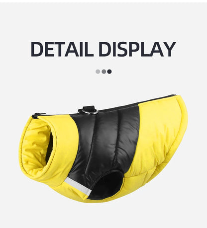 Waterproof Winter Dog Clothes Warm Pet Cotton Jacket Vest For Small Large Dogs Puppy French Bulldog Coat Chihuahua York Costume