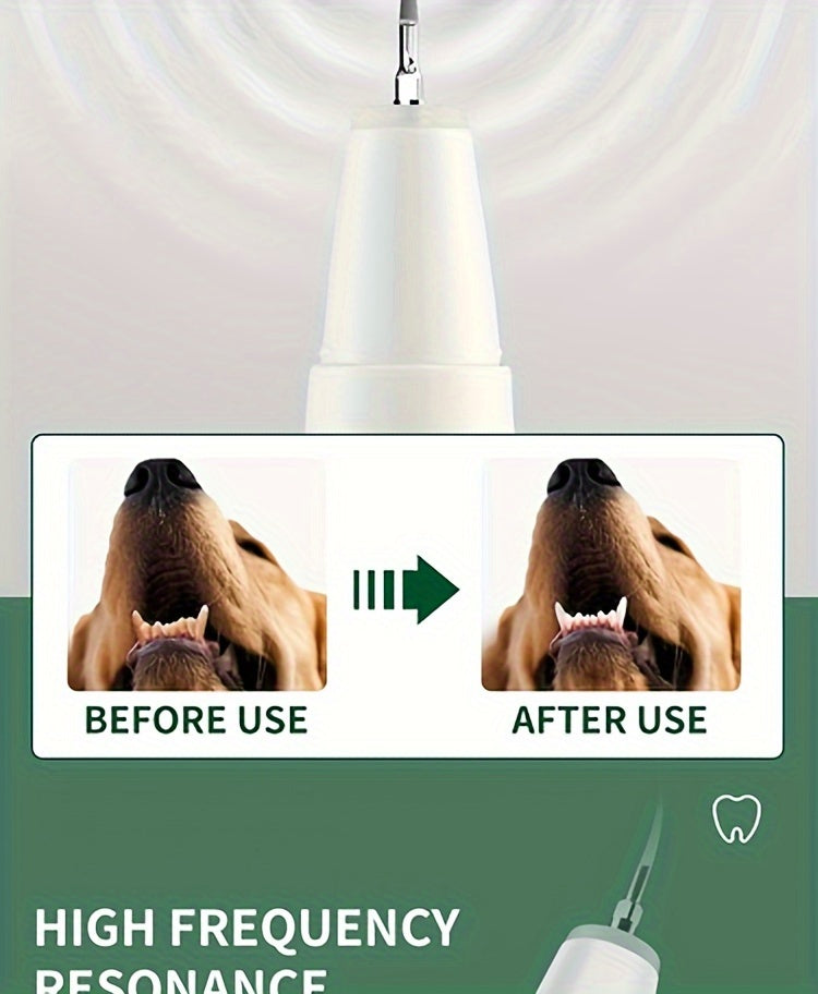 Pet Teeth Cleaning Kit With LED Light For Dogs, 5 Modes For Teeth Care To Remove Stains Calculus, Dog Toothbrush Plaque And Tartar Remover