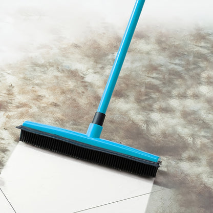 1pc Telescopic Pet Hair Remover Broom - Efficient Carpet Cleaner with Gentle Silicone Bristles - Flexible Handle for Dust & Hair Removal - Perfect Household Tool for Apartments, Dorms, and School Prep - Complete Cleaning Kit