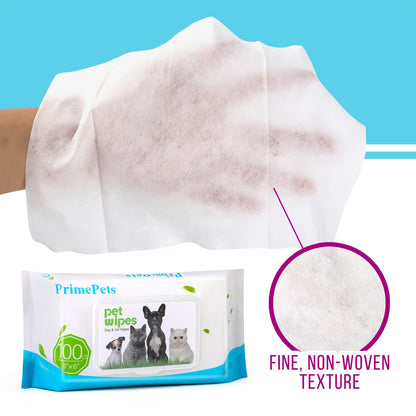 Dog Grooming Wipes, 600 Count, 6x8 Inch Deodorizing Wipes For Dogs & Cats, 100% Fragrance Free, Natural Pet Wipes For Cleaning Face Bum Eyes Ears Paws Teeth, Dog Wipes