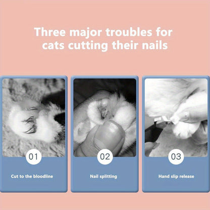 1pc Pet Nail Grinder Nail Clipper Scissors For Dog And Cat Paws Grooming Grinding Tool