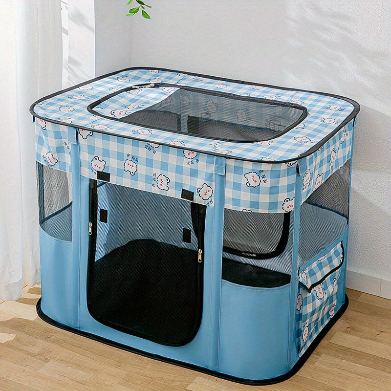 Portable Foldable Pet Playpen Collapsible Crates Kennel Playpen For Dog Cat And Rabbit &Travel Playpen, Portable Pet Play Pens, Dog And Cat Playpen Foldable, Dog Tent Puppy Playground For Puppy Indoor/Outdoor (M.L.XL.XXL).