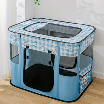 Portable Foldable Pet Playpen Collapsible Crates Kennel Playpen For Dog Cat And Rabbit &Travel Playpen, Portable Pet Play Pens, Dog And Cat Playpen Foldable, Dog Tent Puppy Playground For Puppy Indoor/Outdoor (M.L.XL.XXL).