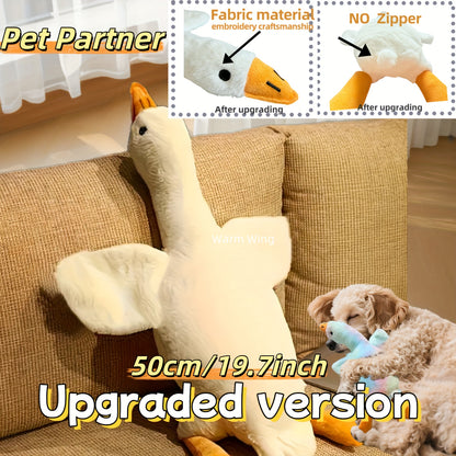 19.69inch Tie-Dye Duck Toy for Dogs & Cats - 2025 New Design with Embroidered Safety Eyes - Washable Pet Toy for Small to Large Pets, Calming Pet Toy, Playtime Fun for Pets, Perfect Christmas/Birthday Gift for Pets, Dog Toy,