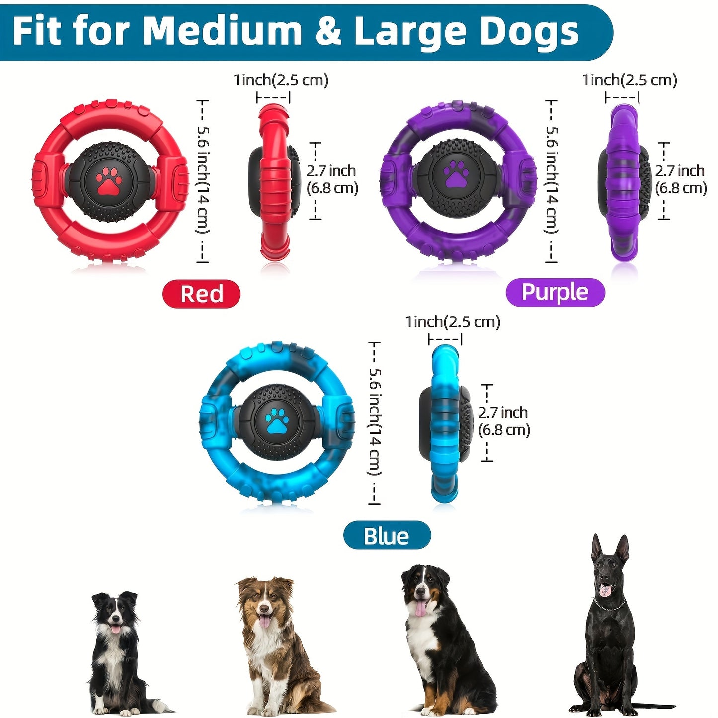 Dog Chew Toys Squeak Chewing Toys Durable Interactive Puppy Toy Teeth Cleaning Nylon Pet Toys