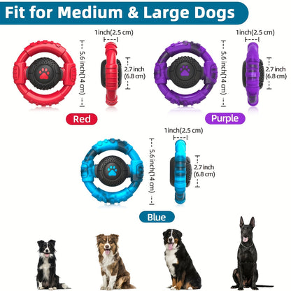 Dog Chew Toys Squeak Chewing Toys Durable Interactive Puppy Toy Teeth Cleaning Nylon Pet Toys