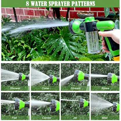 8in 1 Dog Wash Sprayer with Massa Brush & Pet Grooming Comb - 3/4 Inch Standard Garden Hose Nozzle, Silicone Durable Pet Bathing Tool for Dogs, Garden, Car Washing, Water Flowers, Ergonomic Handle, Comfortable Fit, Dog Washer