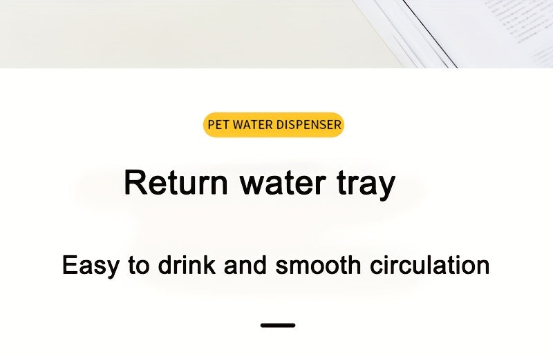 2.5L/84oz Large Capacity Pet Water Fountain, Ultra Quiet Automatic Cat Water Dispenser with Smart Pump for Indoor Cats and Dogs