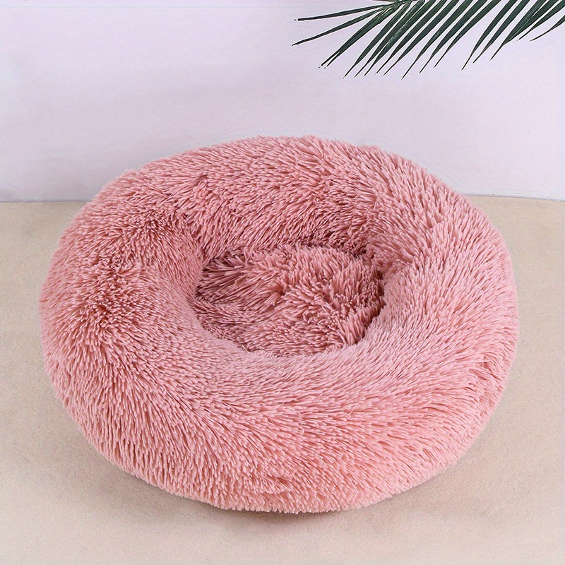 Plush Pet Nest Cat Dog Universal Round Nest Cat Mattress Soft Comfortable Bottom Non-slip Cat Nest