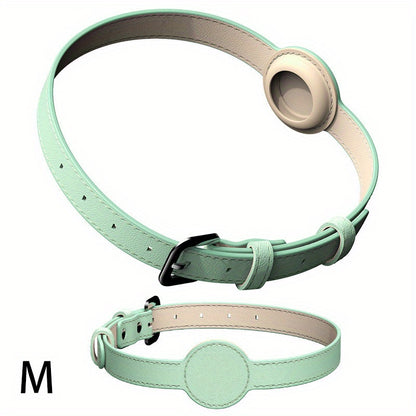 Dog Collar For Airtag Protective Tracker, Waterproof Pet Dog Anti-lost Positioning Silicone PU Collar Anti-lost Pet Cat Dog Collar