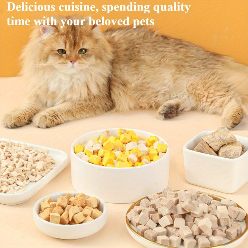 [Freeze-Dried Chicken Breast Treats] 4pcs Nutritious Freeze-Dried Chicken Breast Treats - for Dogs & Cats, 2180g Pet Snacks